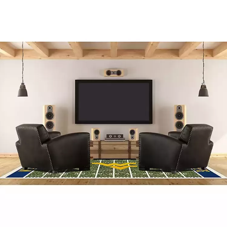 West Virginia University Homefield Area Rug, 6x8>Kirklands Home Fashion