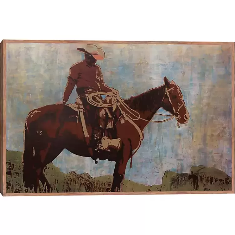 Western Moment Framed Canvas Art Print>Kirklands Home Sale