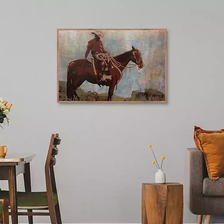 Western Moment Framed Canvas Art Print>Kirklands Home Sale