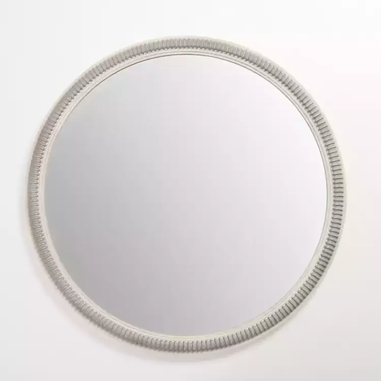 Wexford Ribbed Round Wall Mirror>Kirklands Home Best Sale