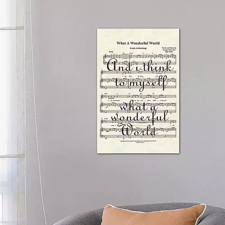 What A Wonderful World II Canvas Art Print>Kirklands Home Clearance