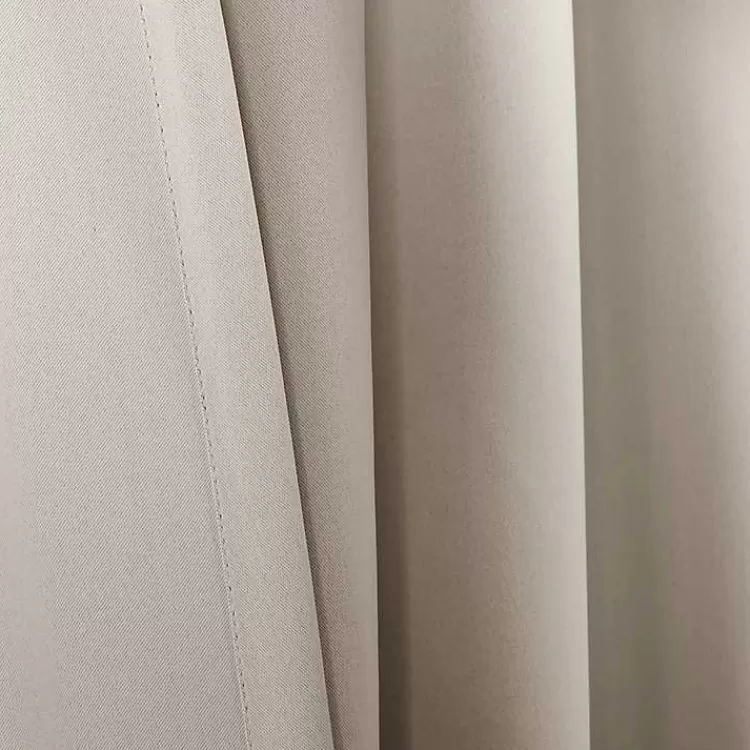 wheat_back_tab_blackout_curtain_panel_set__in_4-1.webp Wheat Back Tab Blackout Curtain Panel Set, 84 in.>Kirklands Home Discount