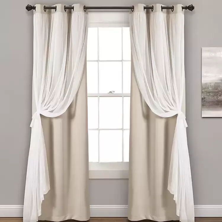 wheat_curtain_panel_set_with_overlay__in_2-2.webp Wheat Curtain Panel Set with Overlay, 120 in.>Kirklands Home Best