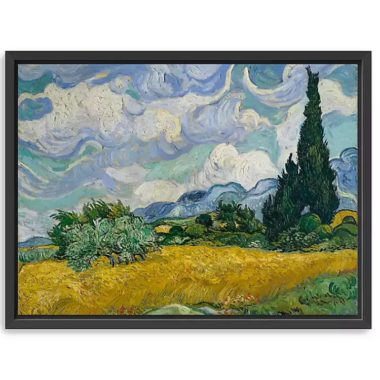 Wheat Field with Cypresses Canvas Print, 26x20 in.>Kirklands Home Fashion