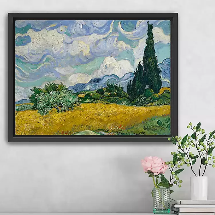 Wheat Field with Cypresses Canvas Print, 26x20 in.>Kirklands Home Fashion