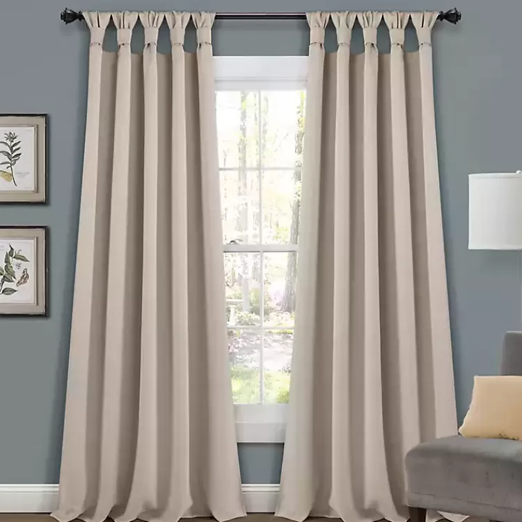 Wheat Knotted Curtain Panel Set, 95 in.>Kirklands Home New