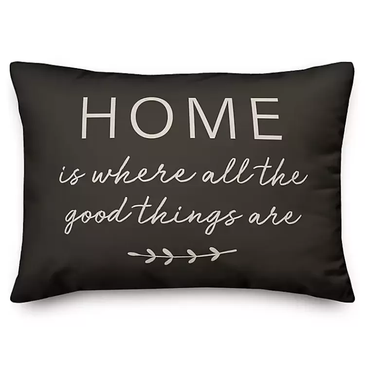 Where Good Things Are Indoor/Outdoor Lumbar Pillow>Kirklands Home Best Sale