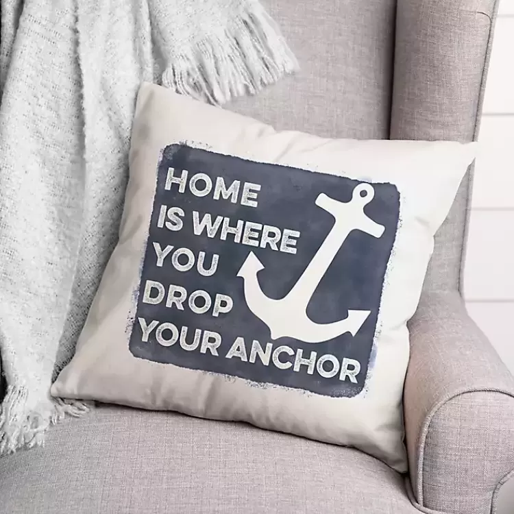 Where You Drop Your Anchor Outdoor Throw Pillow>Kirklands Home Discount