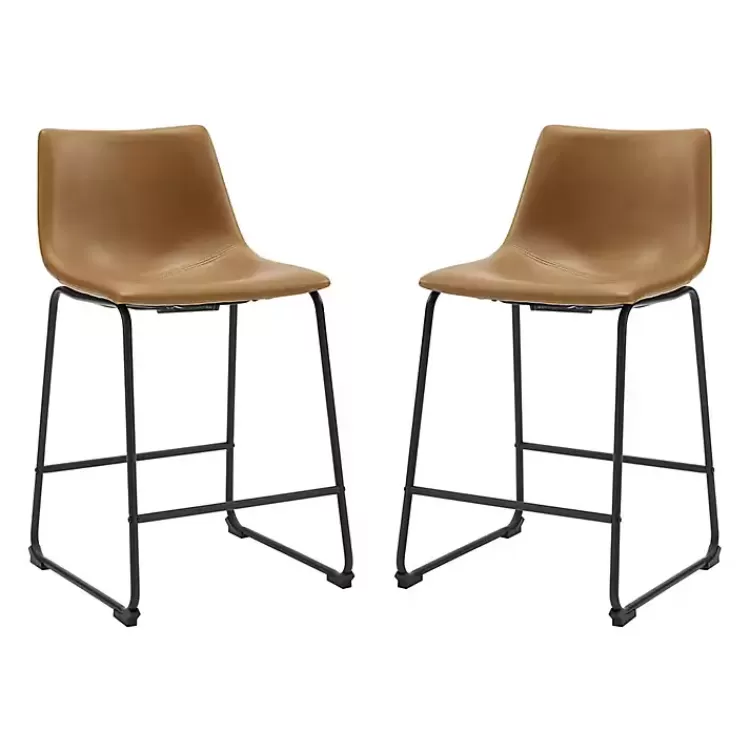 Whiskey Faux Leather Counter Stools, Set of 2>Kirklands Home Cheap