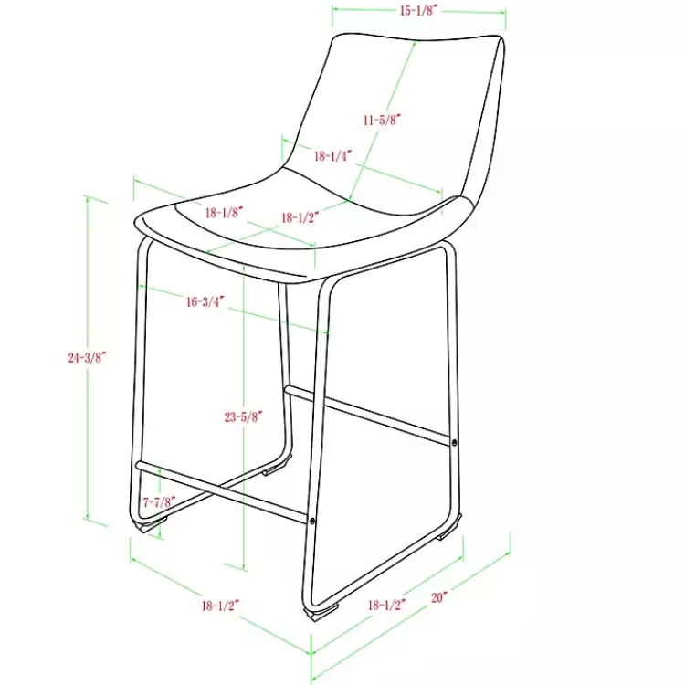 whiskey_faux_leather_counter_stools_set_of__4.webp Whiskey Faux Leather Counter Stools, Set of 2>Kirklands Home Cheap
