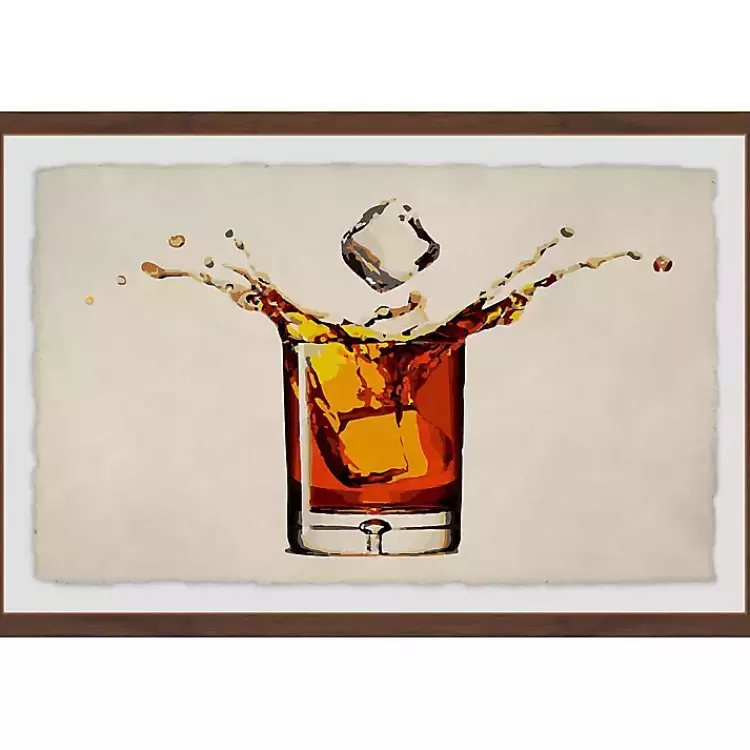 Whiskey Splash Framed Wall Art>Kirklands Home Discount