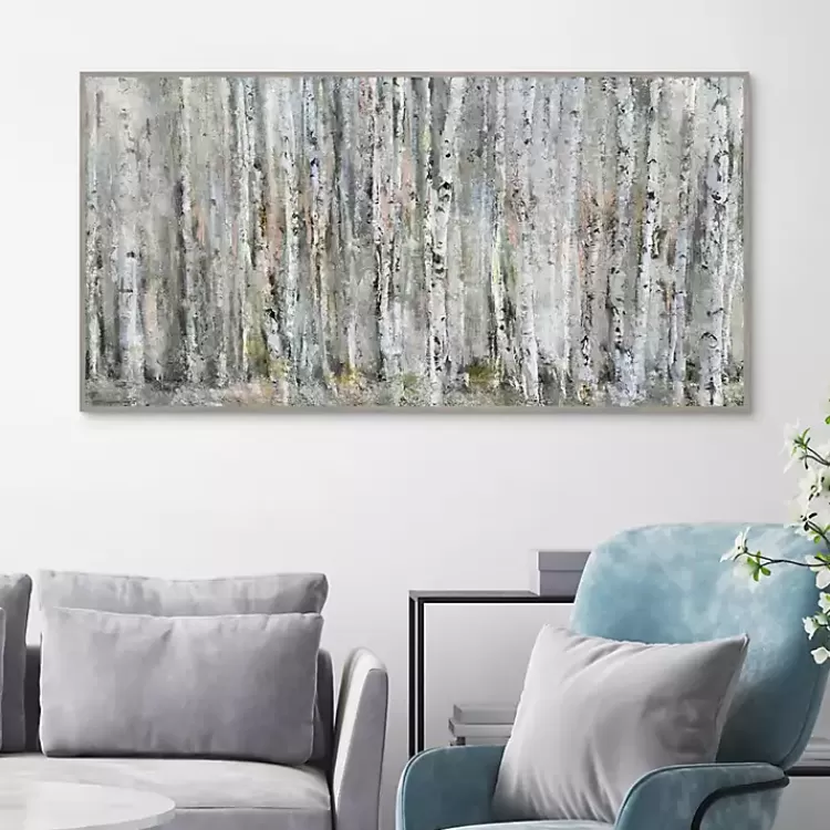 Whispering Birch Framed Canvas Art Print>Kirklands Home Flash Sale