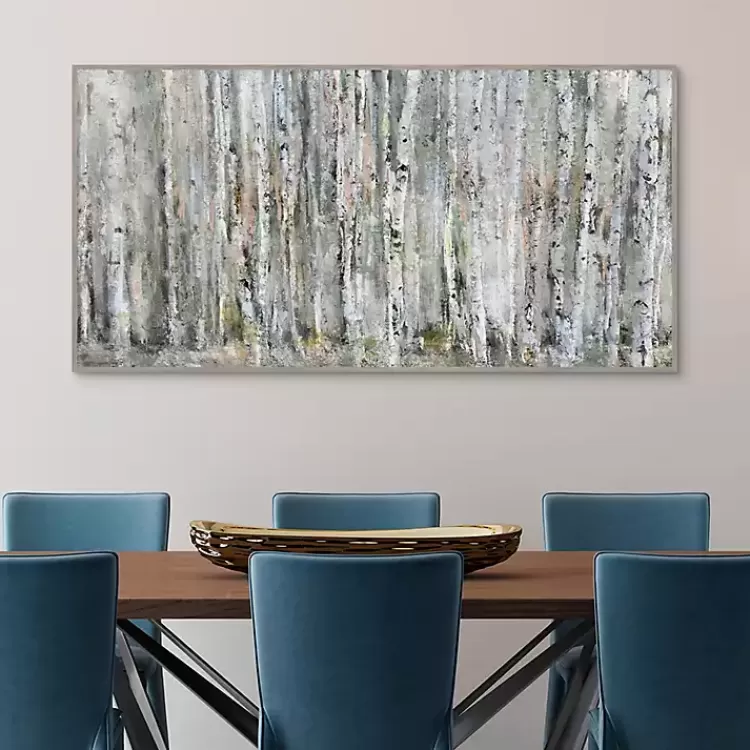 whispering_birch_framed_canvas_art_print_3.webp Whispering Birch Framed Canvas Art Print>Kirklands Home Flash Sale