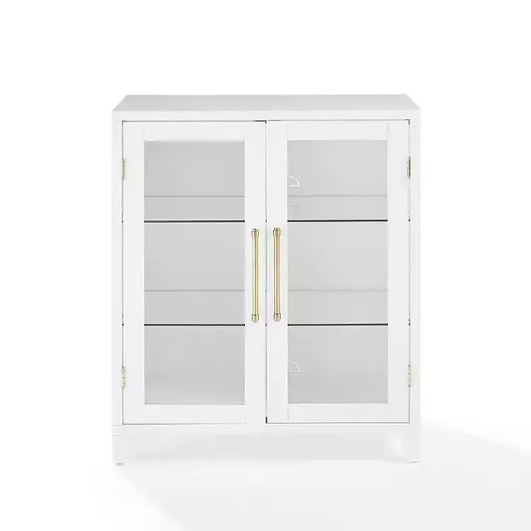 & Gold Glass Door Storage Cabinet>Kirklands Home Online