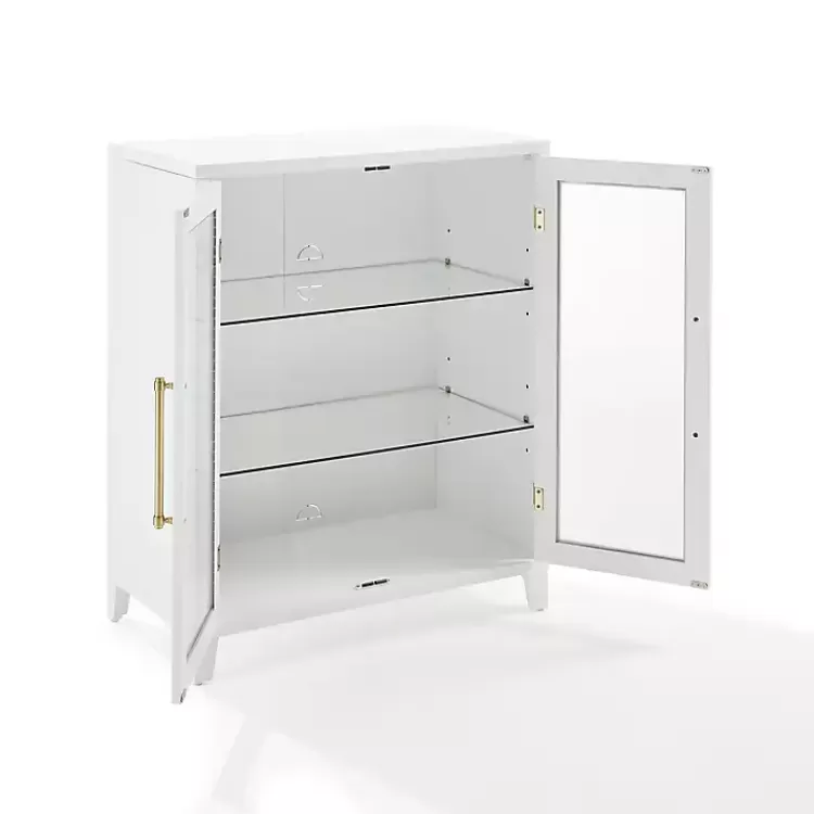 white__gold_glass_door_storage_cabinet_2.webp & Gold Glass Door Storage Cabinet>Kirklands Home Online