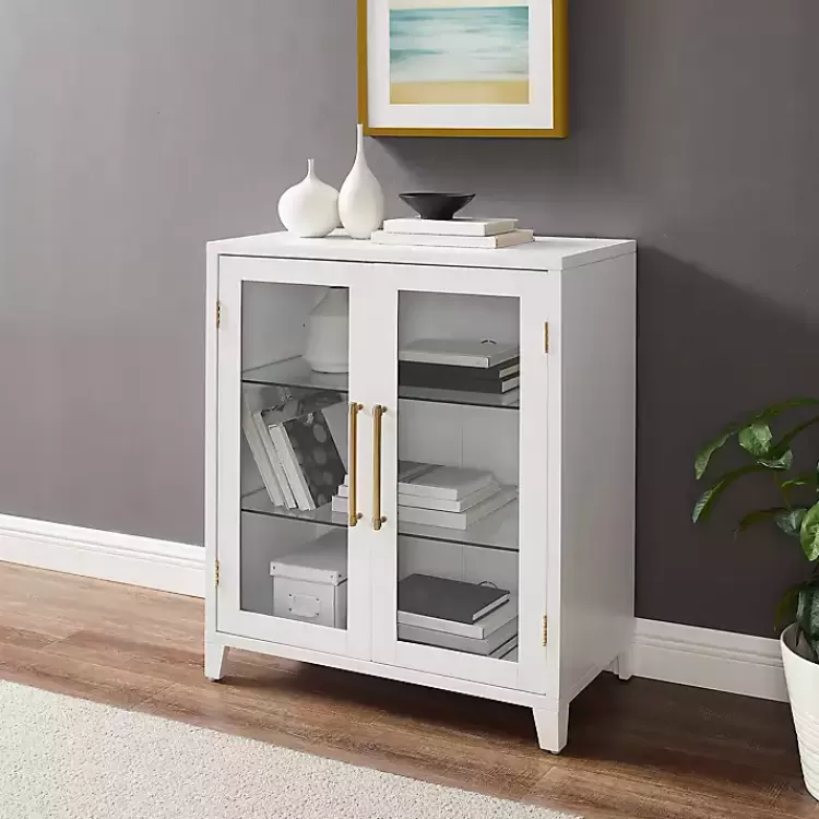 white__gold_glass_door_storage_cabinet_4.webp & Gold Glass Door Storage Cabinet>Kirklands Home Online