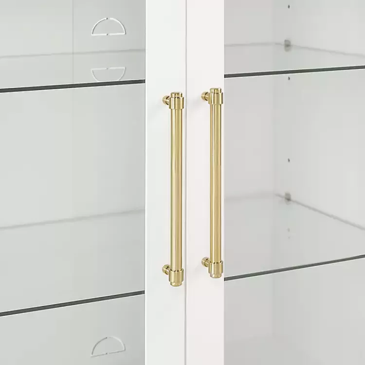 white__gold_glass_door_storage_cabinet_7.webp & Gold Glass Door Storage Cabinet>Kirklands Home Online