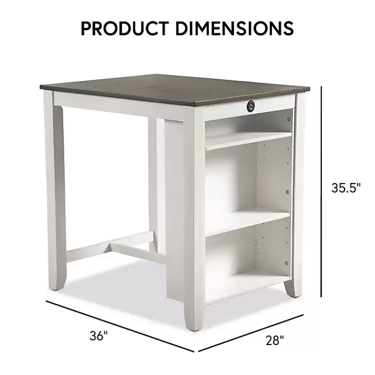 white__gray_wood_kayla_counter_height_pc_set_8.webp & Gray Wood Kayla Counter Height 3-pc. Set>Kirklands Home Fashion