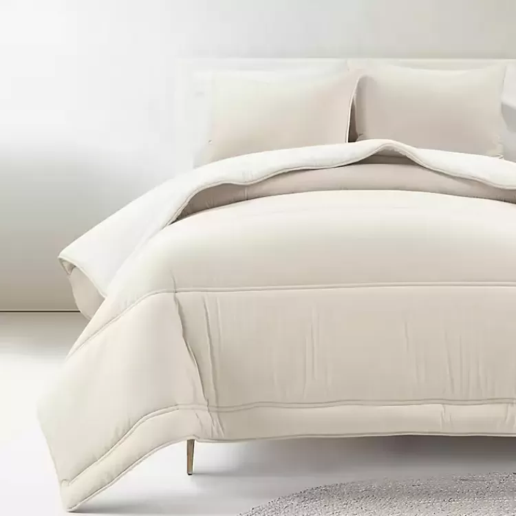 white__tan_reversible_pc_king_comforter_set_2.webp White & Tan Reversible 3-pc. King Comforter Set>Kirklands Home Hot