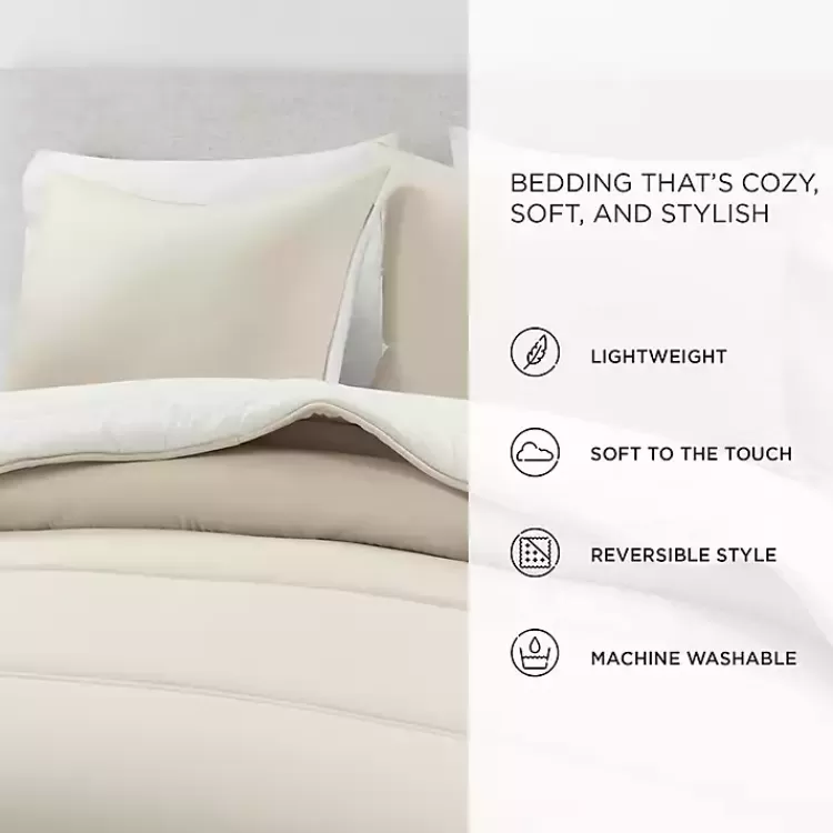 white__tan_reversible_pc_king_comforter_set_8.webp White & Tan Reversible 3-pc. King Comforter Set>Kirklands Home Hot