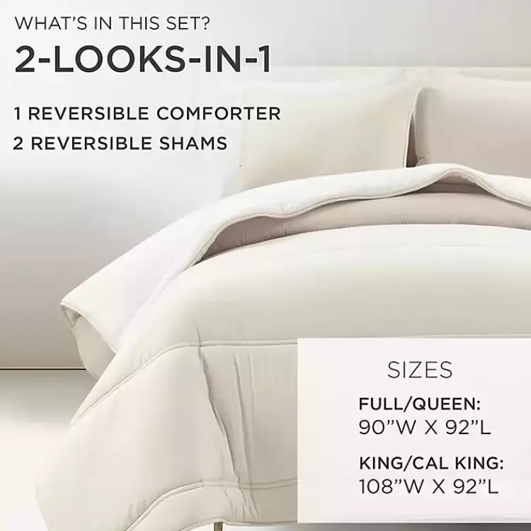 white__tan_reversible_pc_king_comforter_set_9.webp White & Tan Reversible 3-pc. King Comforter Set>Kirklands Home Hot