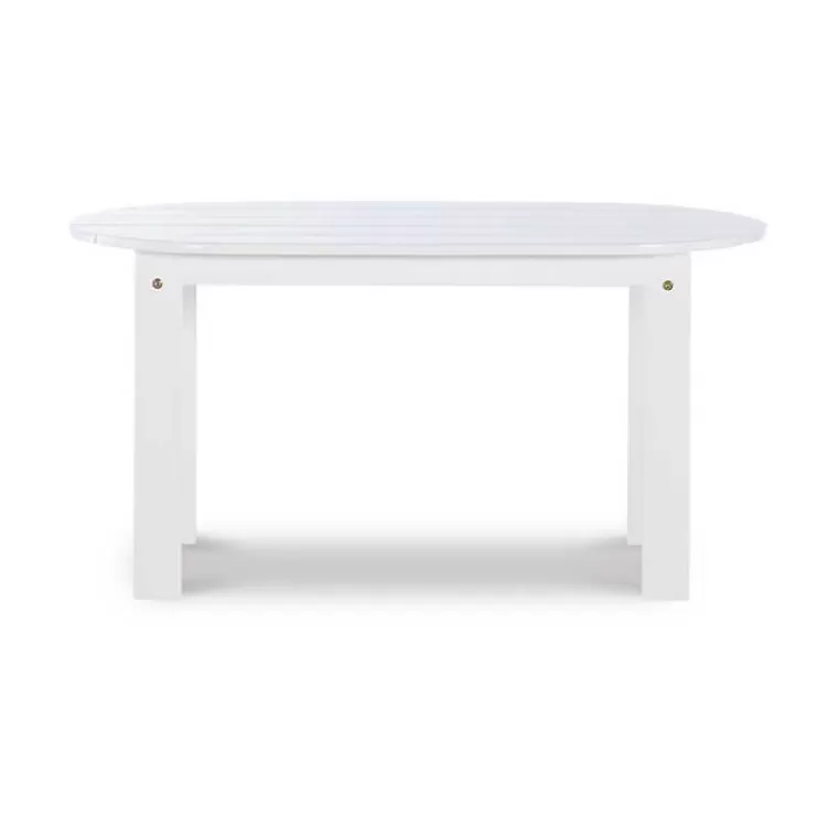 white_acacia_wood_oval_adirondack_coffee_table_2.webp Acacia Wood Oval Adirondack Coffee Table>Kirklands Home Flash Sale