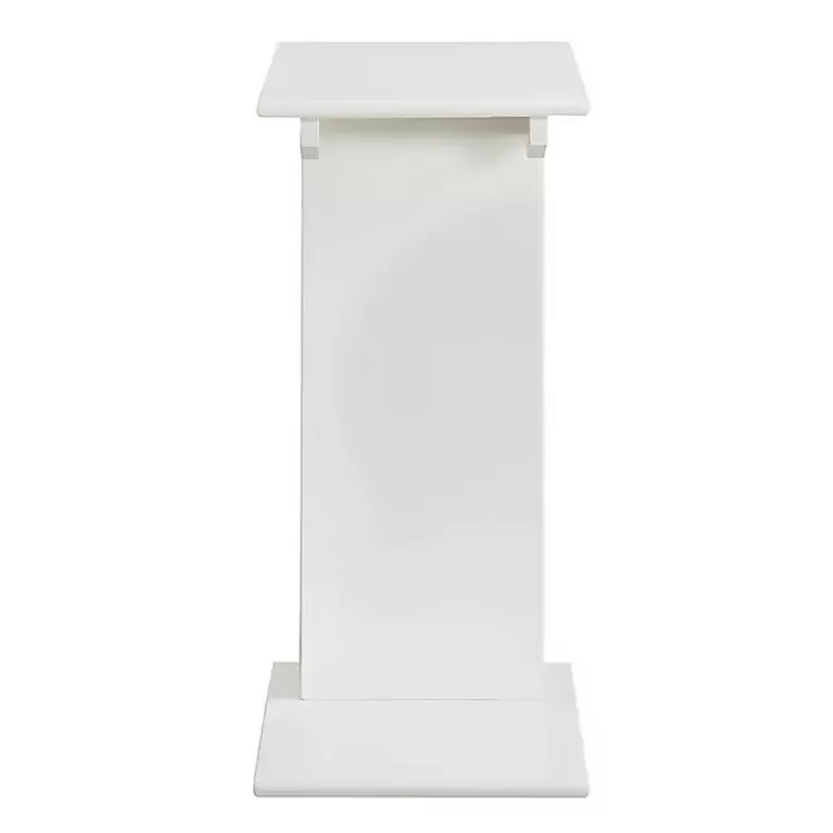 white_accent_table_with_magazine_holder_2.webp Accent Table with Magazine Holder>Kirklands Home Best