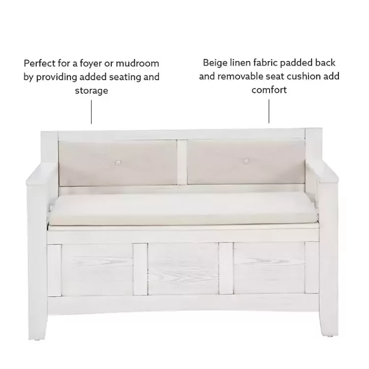 white_and_beige_carlton_storage_bench_7.webp White and Beige Carlton Storage Bench>Kirklands Home Best Sale