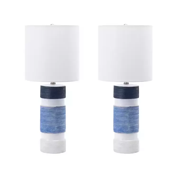 white_and_blue_large_stripe_table_lamp_6.webp and Blue Large Stripe Table Lamp>Kirklands Home Discount