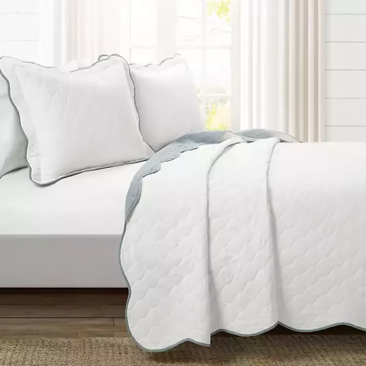 white_and_blue_scallop_pc_fullqueen_quilt_set_2.webp White and Blue Scallop 3-pc. Full/Queen Quilt Set>Kirklands Home Shop