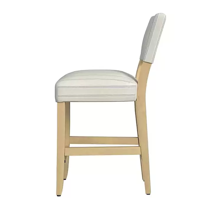 white_and_blue_striped_natural_counter_stool_2.webp and Blue Striped Natural Counter Stool>Kirklands Home New