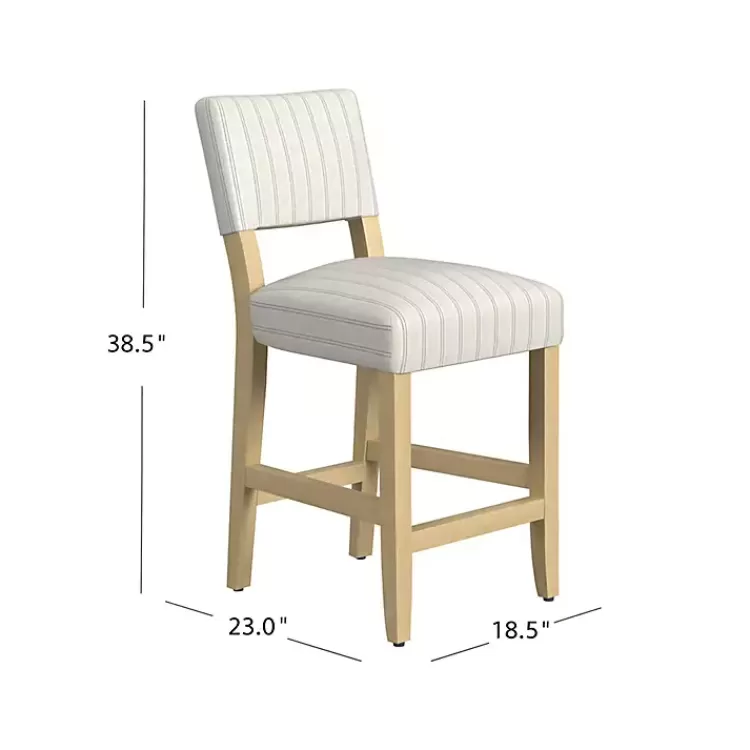 white_and_blue_striped_natural_counter_stool_5.webp and Blue Striped Natural Counter Stool>Kirklands Home New