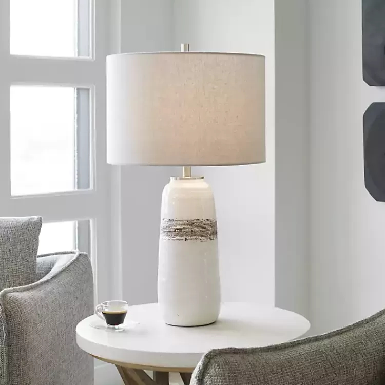 white_and_brown_distressed_stripe_table_lamp_3.webp White and Brown Distressed Stripe Table Lamp>Kirklands Home Best