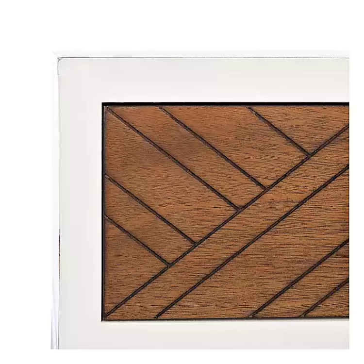 white_and_brown_herringbone_console_table_2.webp White and Brown Herringbone Console Table>Kirklands Home New