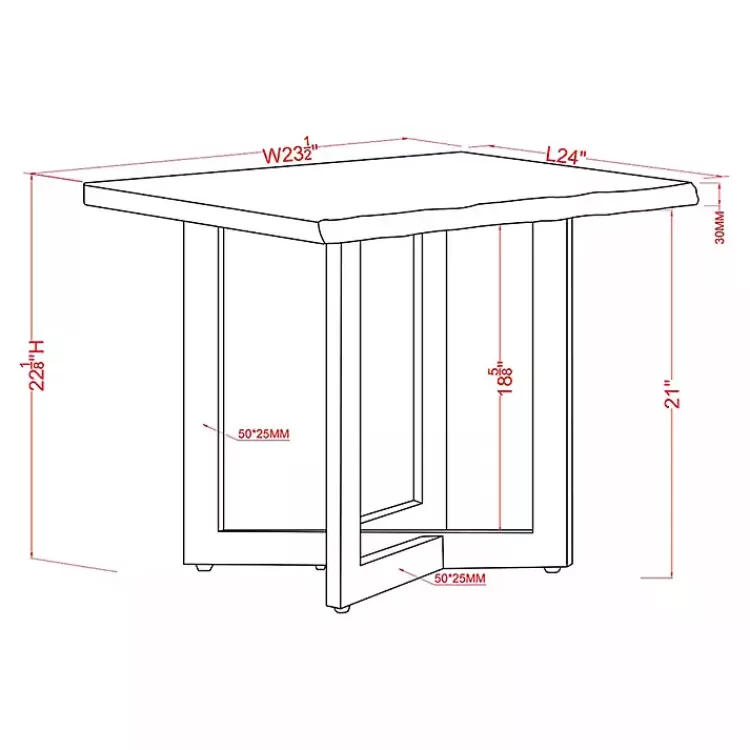 white_and_dark_oak_wood_live_edge_accent_table_4.webp White and Dark Oak Wood Live Edge Accent Table>Kirklands Home Hot