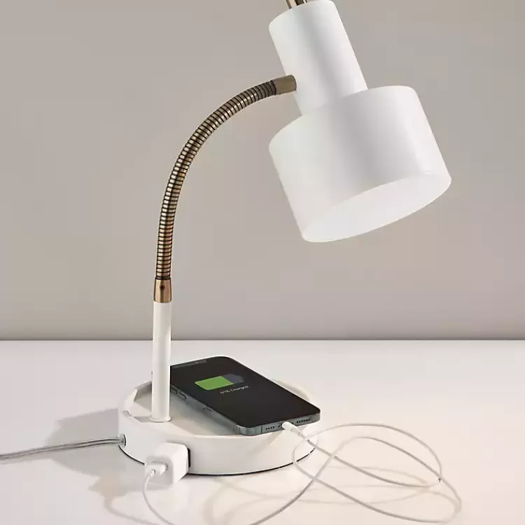 white_and_gold_brayden_charging_desk_lamp_4.webp White and Gold Brayden Charging Desk Lamp>Kirklands Home New