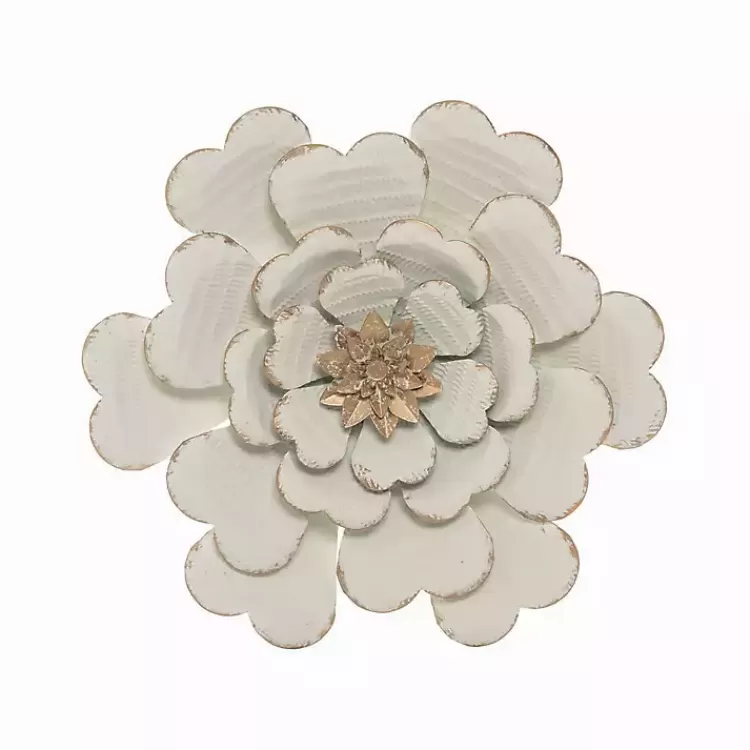 and Gold Metal Flower Large Wall Plaque>Kirklands Home Fashion
