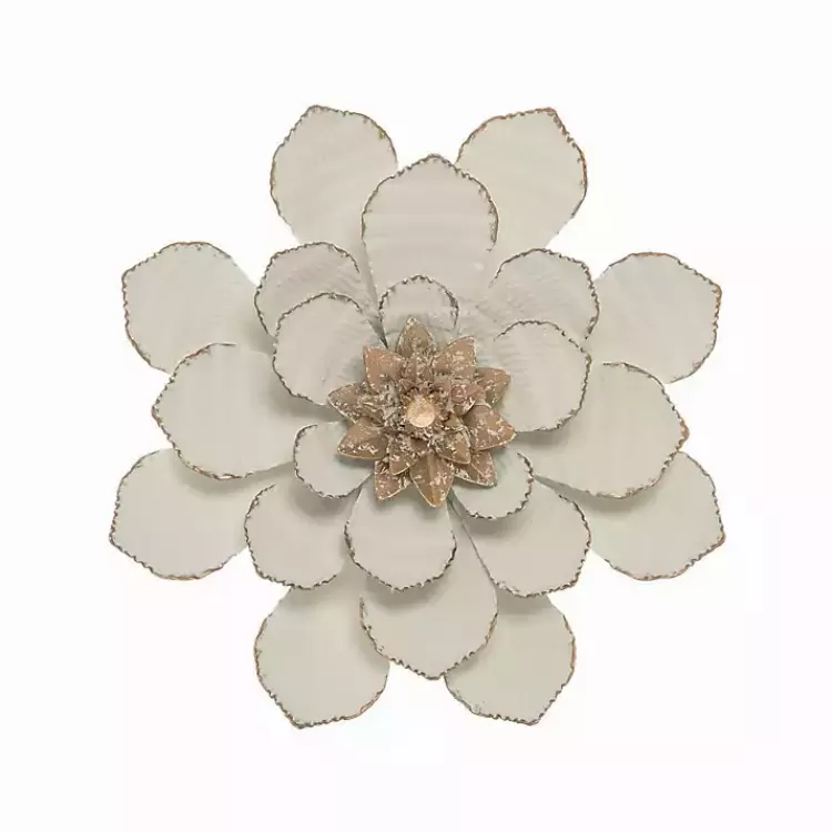 and Gold Metal Flower Small Wall Plaque>Kirklands Home Best Sale