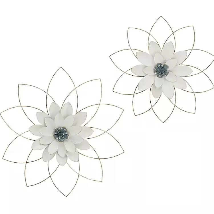 white_and_gold_metal_flower_wall_plaque_2.webp White and Gold Metal Flower Wall Plaque>Kirklands Home Cheap