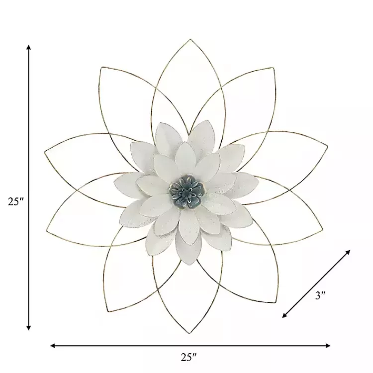 white_and_gold_metal_flower_wall_plaque_3.webp White and Gold Metal Flower Wall Plaque>Kirklands Home Cheap