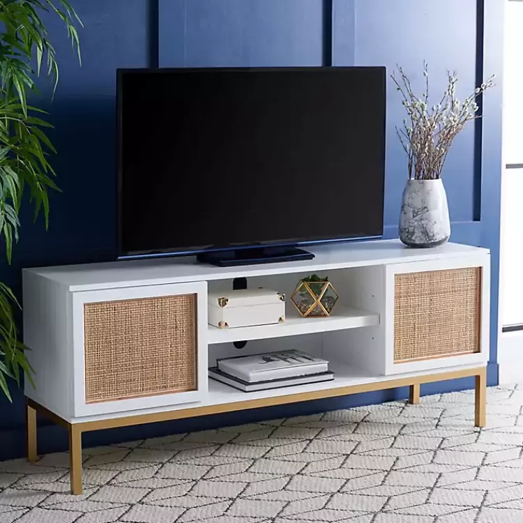 white_and_gold_rattan_media_cabinet_2.webp and Gold Rattan Media Cabinet>Kirklands Home Flash Sale