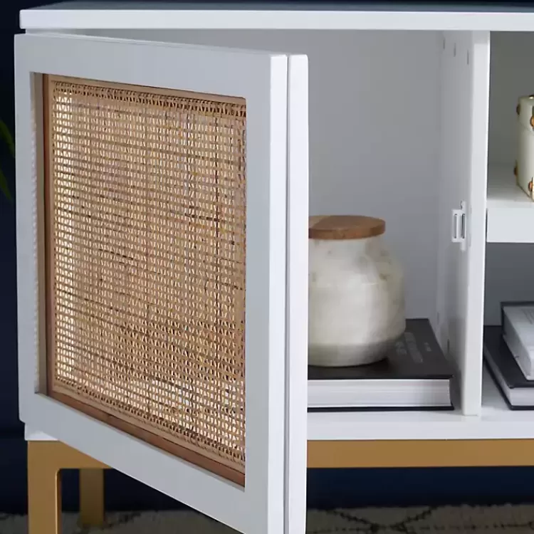 white_and_gold_rattan_media_cabinet_4.webp and Gold Rattan Media Cabinet>Kirklands Home Flash Sale
