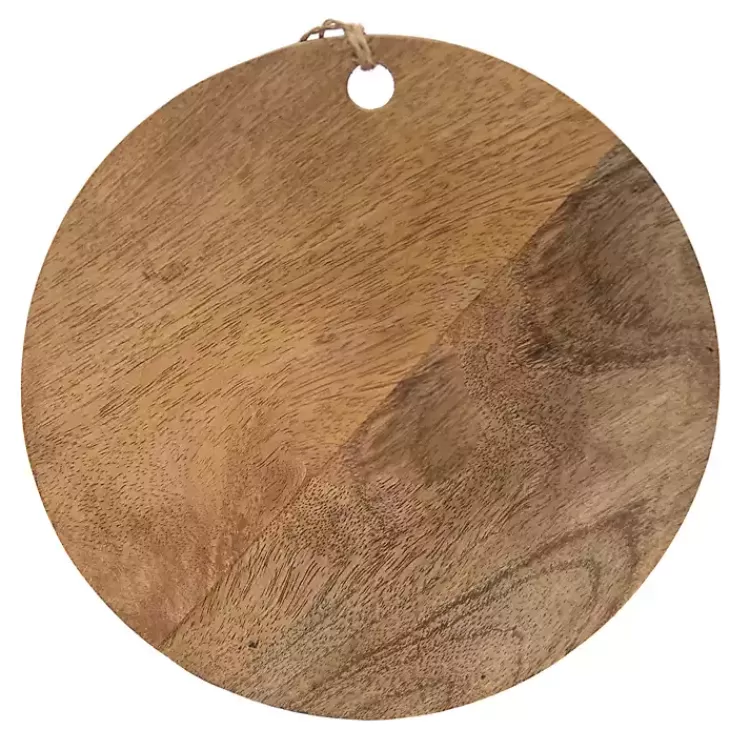 White and Natural Wood Geometric Cutting Board>Kirklands Home Discount