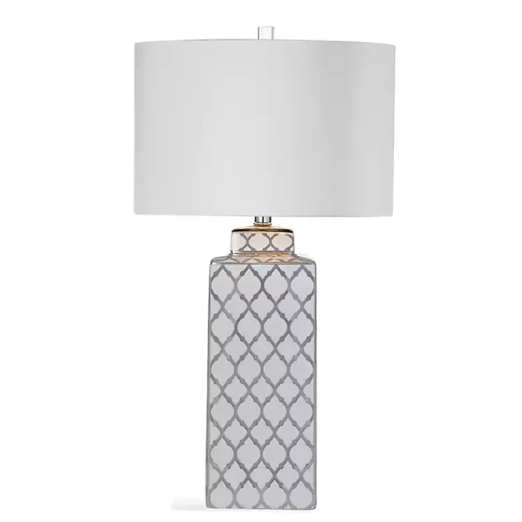 and Silver Quatrefoil Table Lamp>Kirklands Home Fashion