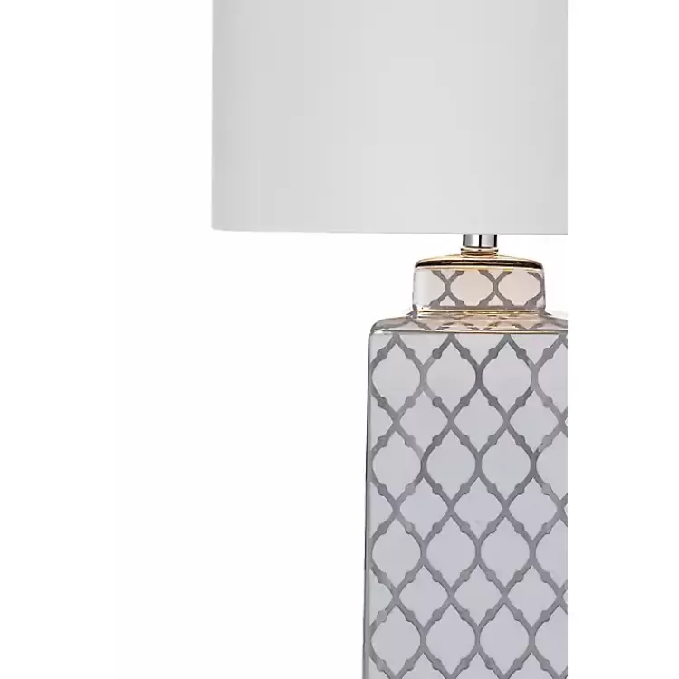 and Silver Quatrefoil Table Lamp>Kirklands Home Fashion