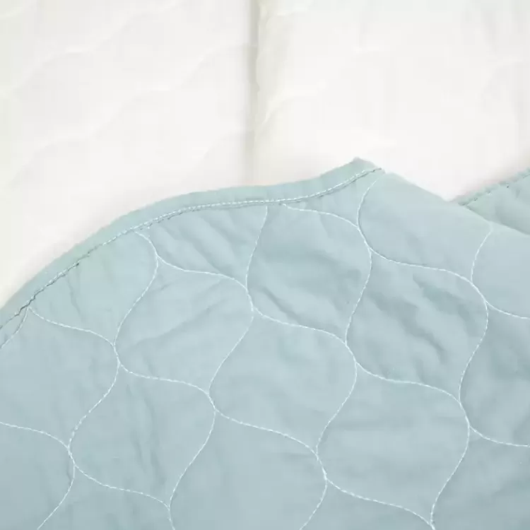 white_and_teal_scallop_pc_king_quilt_set_3.webp White and Teal Scallop 3-pc. King Quilt Set>Kirklands Home Discount