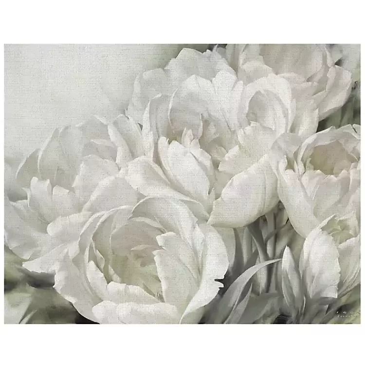 White Angelique Tulips Canvas Art Print, 40x30 in.>Kirklands Home Best