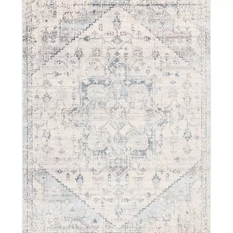 White Anita Distressed Area Rug, 7x10>Kirklands Home Hot
