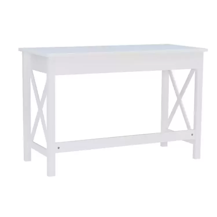 White Antique Pine X Frame Desk>Kirklands Home Flash Sale