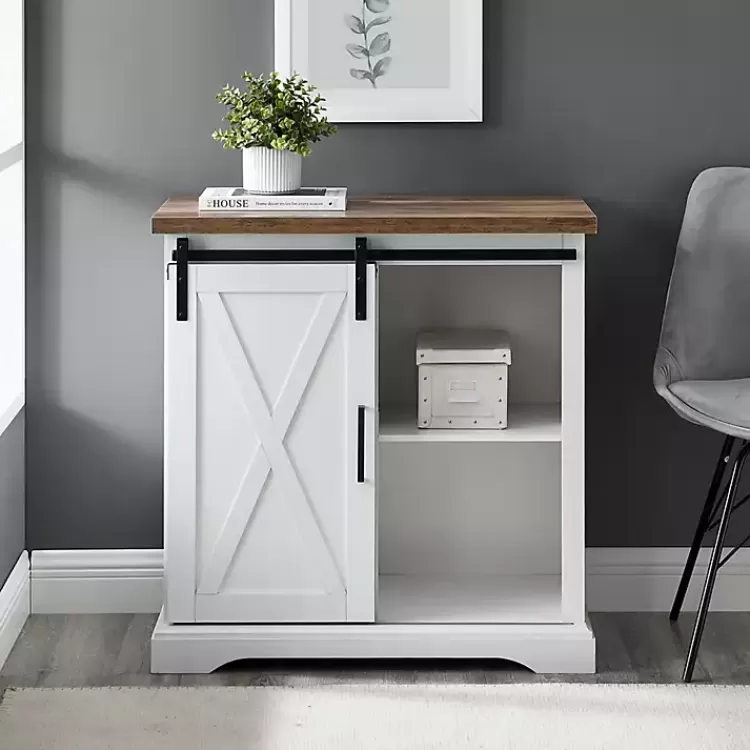 white_barn_door_cabinet_5.webp Barn Door Cabinet>Kirklands Home Hot